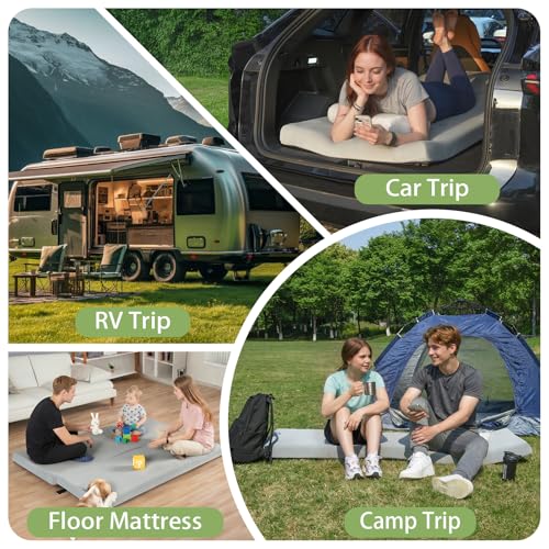 Selectico Extra Thick Supportive Foam Camping Mattress 75x30in with Travel Bag