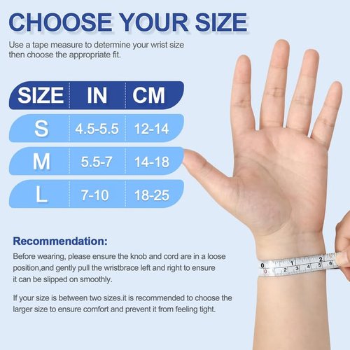 NEENCA Carpal Tunnel Wrist Brace for Night Support,Knob Adjustable Hand Brace for Tendonitis,Arthritis Pain，Sprain,Wrist Splint Support with Sleeves for Women&Men. (Right Hand, Large)