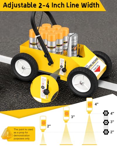 High-Performance Parking Lot Striping Machine - 28"