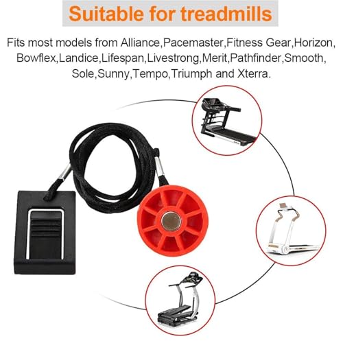 Treadmill Safety Key - Magnetic Replacement for NordicTrack, Proform, Weslo & More - Red