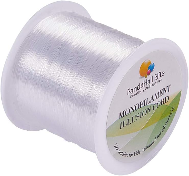 PH PandaHall Clear Fishing Line - 0.25mm Invisible Nylon Thread | 109 Yards for Jewelry Making & Crafts
