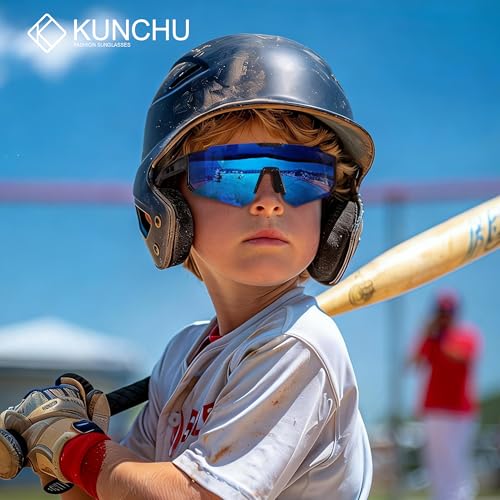 Kids Polarized UV Protection Cycling Sunglasses with Strap - Multiple Colors