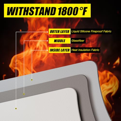 Large Fireproof Safe Bag, 24x12x12 Fireproof Document Bag, Large capacity waterproof storage bag with reflective strips, Firesafe Box for File,Cash,Passport,Keys