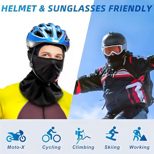 Breathable Balaclava Face Mask - 6 Pack UV Protection Hood - One Size