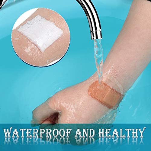Nuanchu Waterproof Surgical Tape 4 Rolls 4x196.92 Inch, Flexible Clear Bandage for Shower & Swim