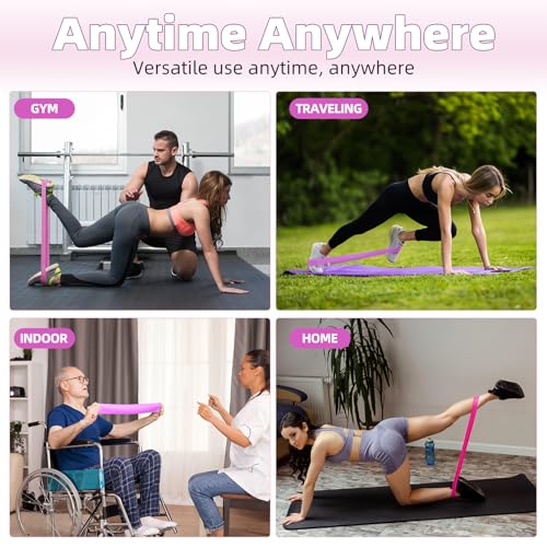 Resistance Loop Exercise Bands Set of 5 for Strength Training & Therapy