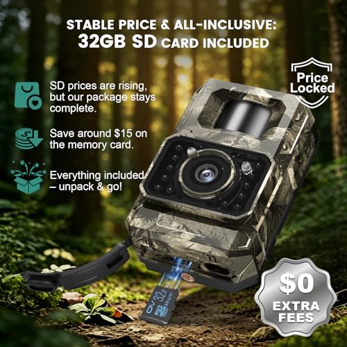 4K 64MP Solar WiFi Trail Camera with Night Vision - PH960W-1