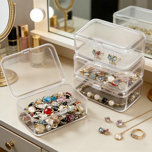 4 Pack Clear Plastic Card Storage Cases for Game Cards