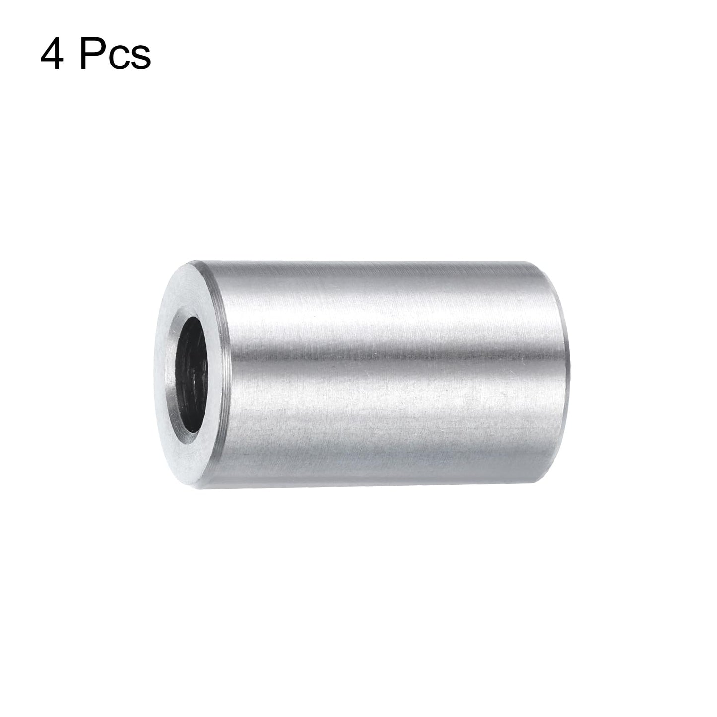 uxcell 4pcs Stainless Steel Spacer 5/16" Bore x 5/8" OD x 1" Length Screw Standoff Bushing Plain Finish Round Metal Spacer for 5/16 Screws Bolts and Rods