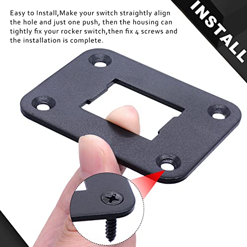 Aluminum Rocker Switch Panel Housing - KCD2/KCD4 - Square