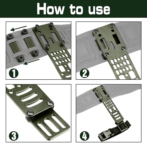 Modular Drop Leg Holster Adapter Mount with Leg Strap - Green