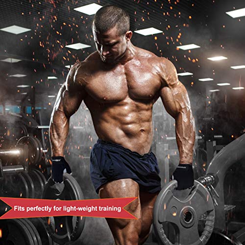 Fitness Workout Gloves for Weight Lifting - Short Wrist / Large