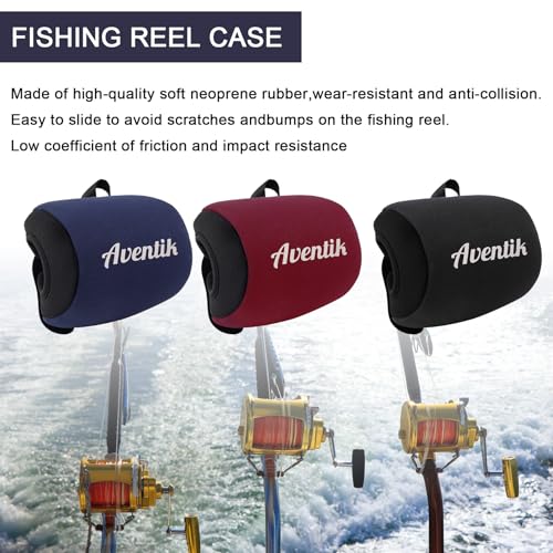 Neoprene Fishing Reel Cover - Protects Trolling Reels 800-6000 Series