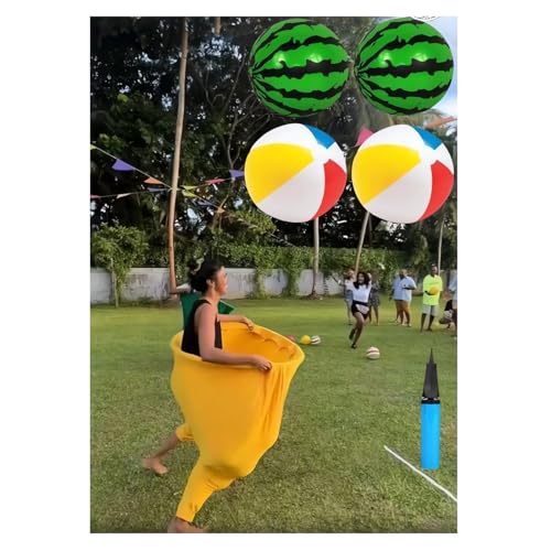 Granny Pants Yard Game Set - Giant Toss and Catch Balls - Yellow