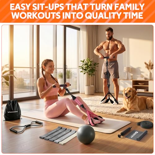 Renranring Grey Upgraded 14-in-1 Pedal Resistance Bands Home Gym Equipment
