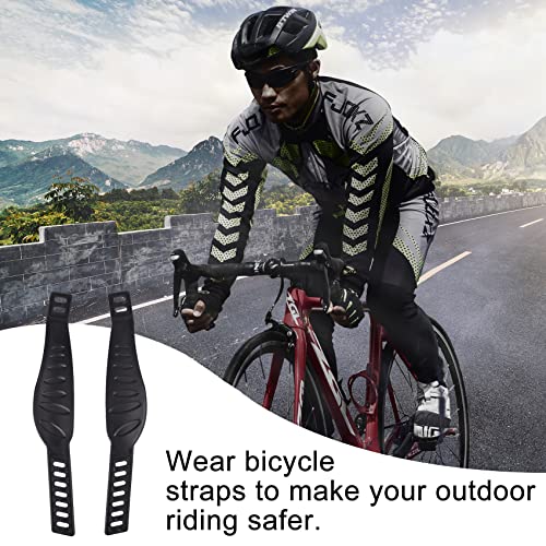 Adjustable Bicycle Pedal Straps - 13 x 2.2 in Rubber