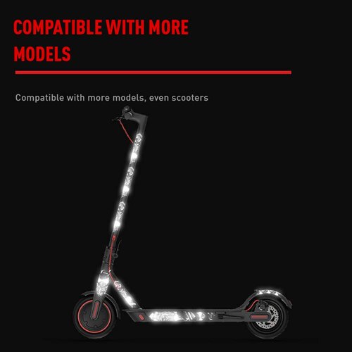 HUIOP Bicycle Frame Guard, Reflective Bike Frame Stickers Mountain Bike Scratch Resistant Frame Protector Removable Sticker Road Bicycle Frame Adhesive Guard Cover