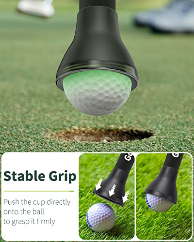 Golf Ball Retriever Cup - Portable Grip Sucker Tool for Putters