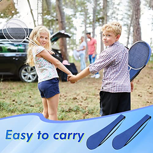 12-Piece Badminton Racket Set with Shuttlecocks & Carry Bags - White & Black