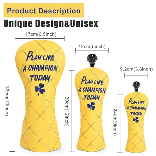 Aliennana Play Like A Champion Today Golf Headcover for Driver - 1pcs