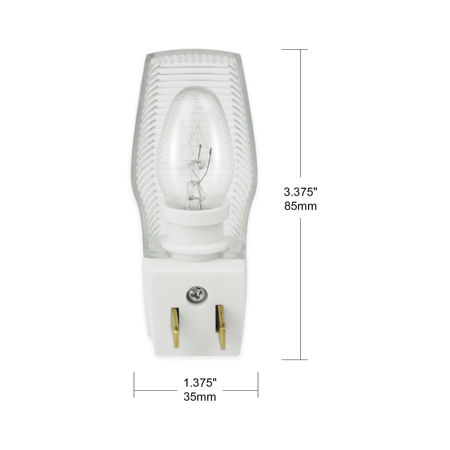 OSKOS 6 Pack, Plug in Night Light with Manual On/Off Switch, 7W Incandescent Bulb Included, ETL Listed.