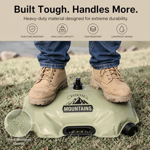 Collapsible Water Container with Spigot - 2 Gallon Portable Water Jug