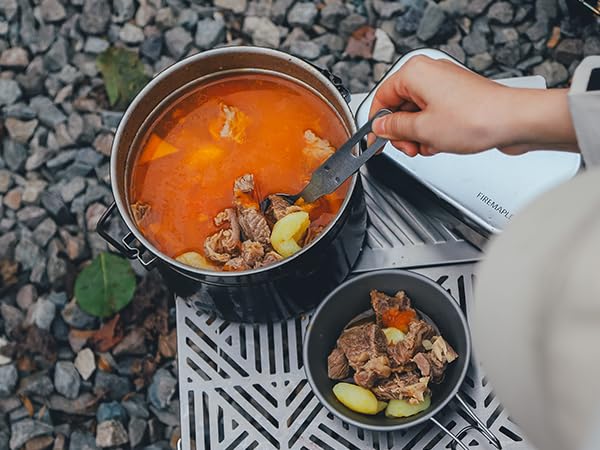 Firemaple Antarcti 1.8L Stainless Steel Pot - Food Grade SUS304 Camping Pot with Steaming Function - Lightweight and Durable for Outdoor Cooking