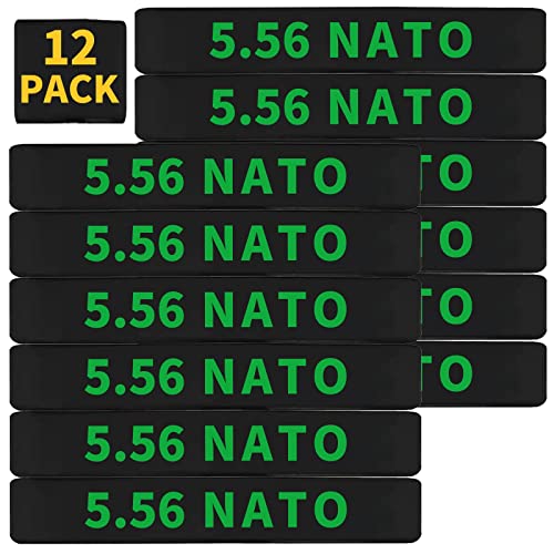 5.56 NATO Magazine Marking Bands - 12 Pack Green