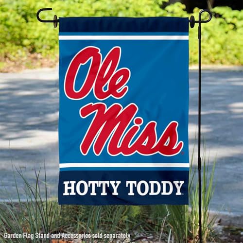 Ole Miss Garden Flag Double-Sided 12.5 x 18 in - Hotty Toddy NCAA