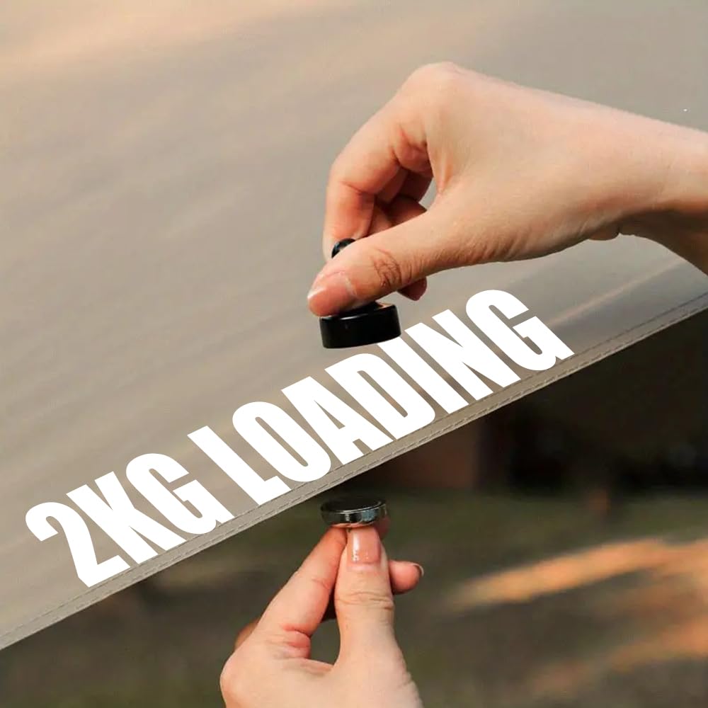 YERGOFE Camping Magnetic Hooks - Magnet Clip Hanger (4)