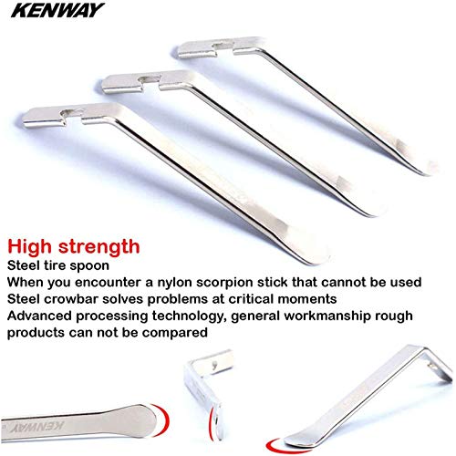 Stainless Steel Bicycle Tire Levers - 3 Pack for Easy Tire Changes