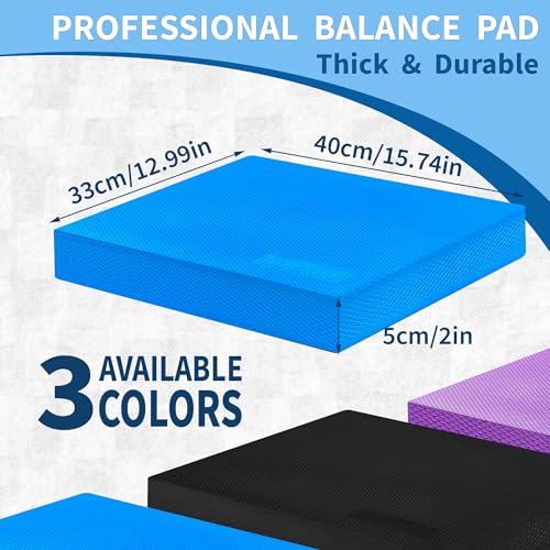 Large Foam Balance Pad for Physical Therapy - Blue (15.7x12.99x2in)
