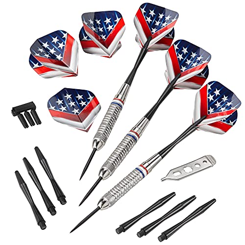 Fat Cat Support Our Troops Steel Tip Darts 23g with Travel Case - Black