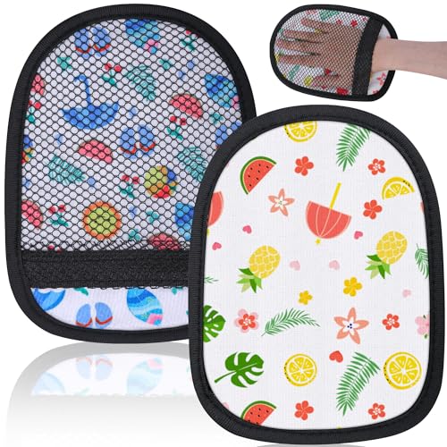 Beach Theme Sand Wipe Off Mitts - 2 Pcs Sand Remover