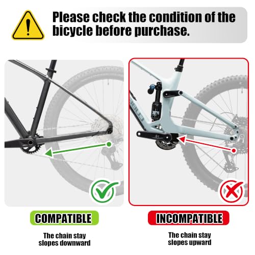 RBRL Bike Kickstand Aluminium Alloy Rear Side Stand, Height Adjustable, 77 lbs Capacity