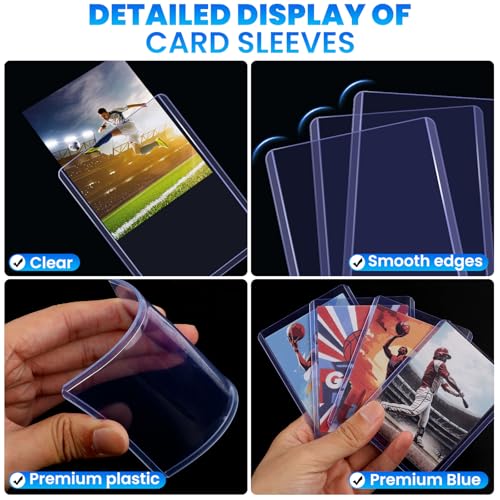 200 Card Sleeves Top Loaders Set - 100 Hard & Soft Sleeves