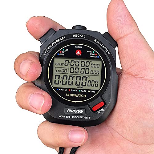 Digital Stopwatch Timer with 100 Lap Memory & Countdown