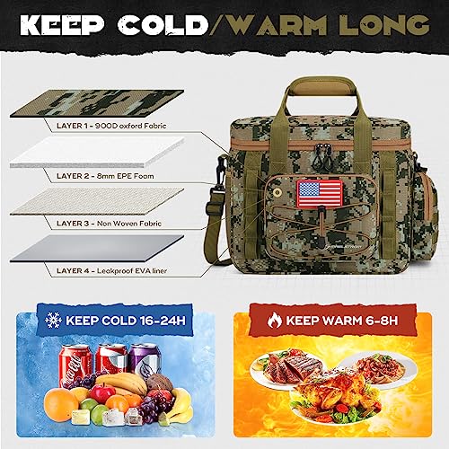 Maelstrom 20L Camouflage Tactical Lunch Box with Detachable MOLLE Bag