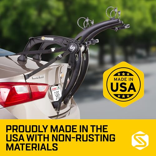 2-Bike Trunk Rack Carrier - Lightweight, Durable, Rust-Free Design