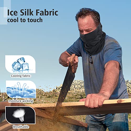 Cooling UV Balaclava Face Mask,Summer Ice Silk for Motorcycle