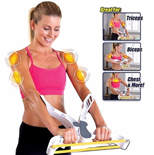 3-Pack Power Resistance Bands for Arm Toning - 15lb, 20lb, 25lb