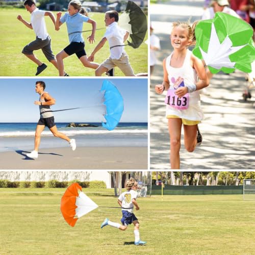 56-Inch Speed Training Parachute with Adjustable Strap & Carry Bag