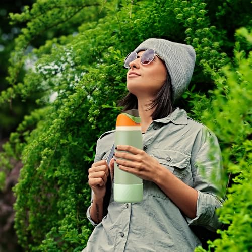 Silicone Boot Sleeve for Owala Water Bottle 40 oz - Light Green