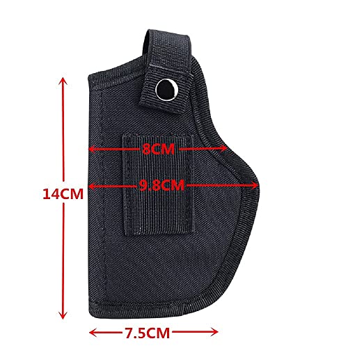 Universal Gun Holster for Concealed Carry - Black, Right/Left Hand