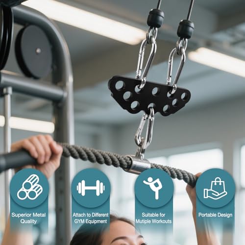 Multi-Grip LAT Pull Down Bar Attachment - Mini Handle