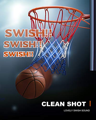 Heavy Duty Basketball Net Replacement - 12 Loops, 21 Inch