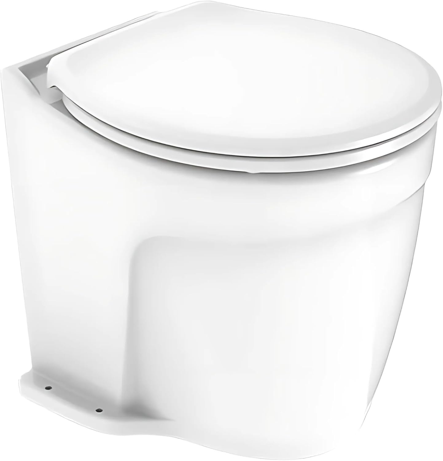 SEAFLO 12V Deluxe Electric Marine Toilet - Ceramic Bowl with Soft Close Seat & Built-In Macerator | Quiet Freshwater Flush