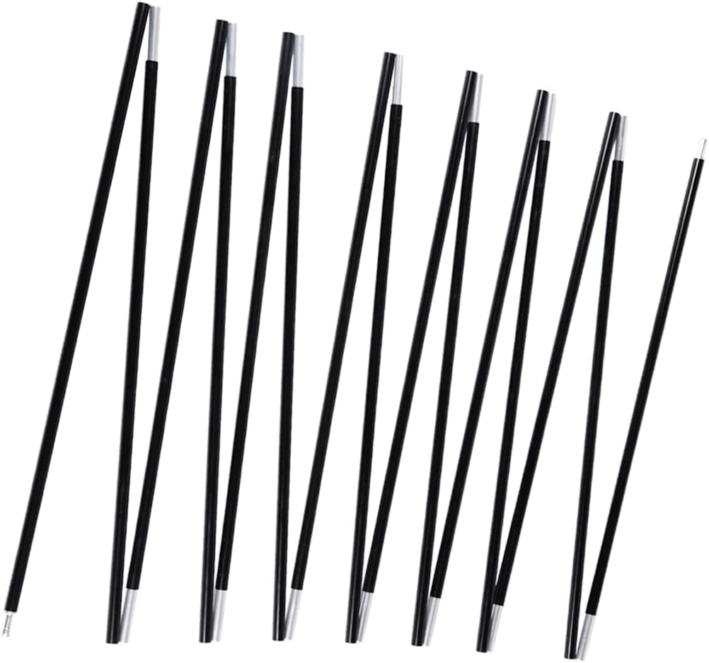 Skiennix Aluminum Tent Poles - Pre-Assembled Black Replacement Rod for 7001 T6 Heated Camping