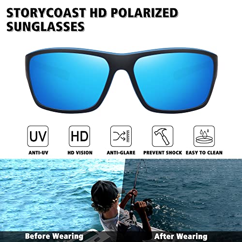 Polarized Sports Sunglasses for Men & Women - Unbreakable Frame, UV Protection