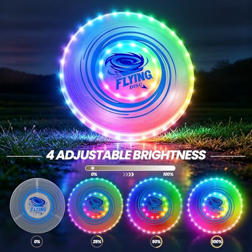 Wee Wonders Light Up Flying Discs Set 2 Pack - 7.8in & 10in Outdoor Toys